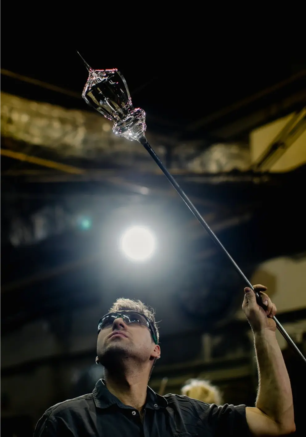 Trzy rubinowe wazony Krosno Gemstone