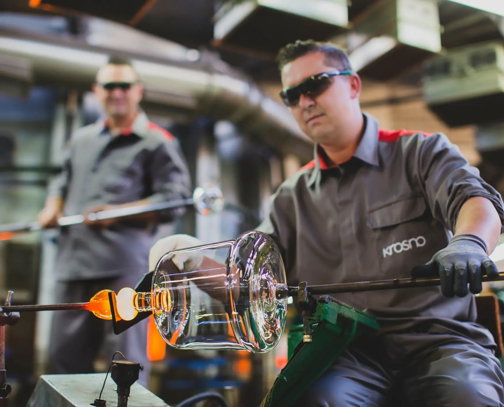 Rubinowe talerze Krosno Gemstone